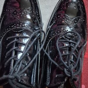 Nine West Black Patent Leather Loafers